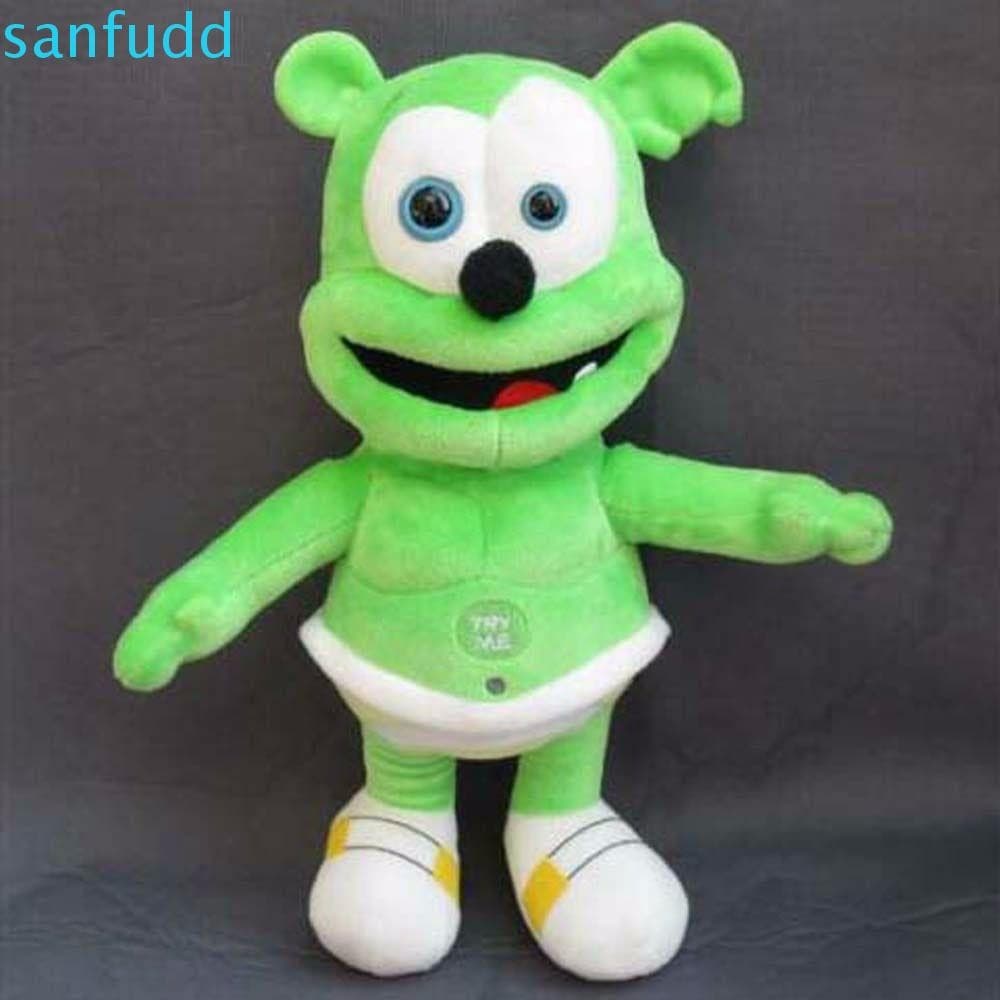Brinquedo de Pelúcia SANFUDD Urso de Goma 30cm Brinquedo Decorativo Urso de Goma Cantor de Música Brinquedos Macios Bone
