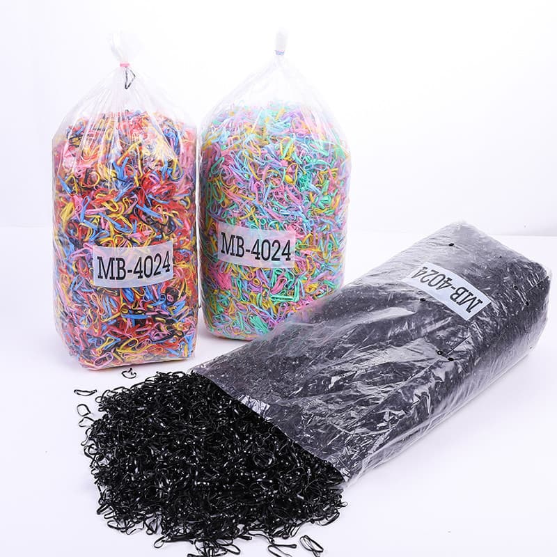 Faixa de borracha pequena feminina, faixa de borracha elástica alta, durável, descartável, capa de couro, preta, não mac