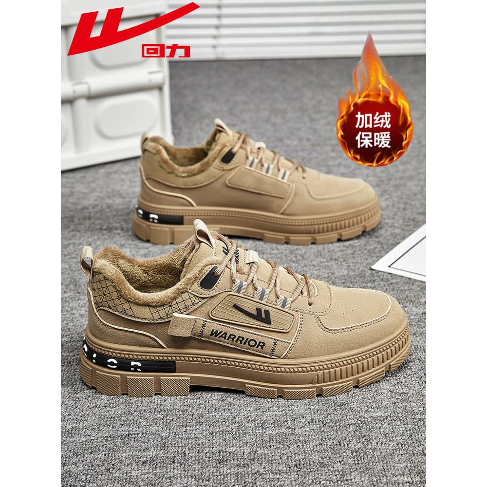 Puxar para trás sapatos masculinos macacão de lã outono inverno novo estilo lazer ao ar livre caminhadas sapatos de algo