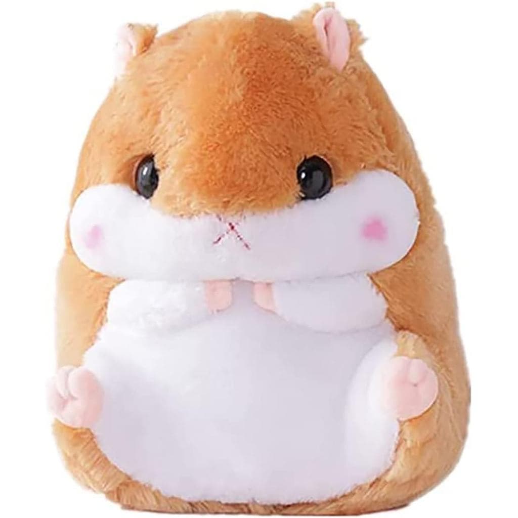 Brinquedo E Travesseiro De Pelúcia De Hamster Marrom Macio-Bicho 15.7 " x 11.8 "-Presente Perfeito De Aniversário Natal
