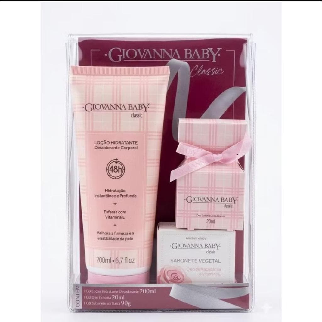 Kit Giovanna Baby  (perfume 20 ml+sabonete 90 gr+hidratante 200 ml)