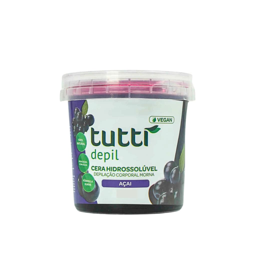 1,3kg - Cera Hidrossolúvel Açaí Tutti Depil