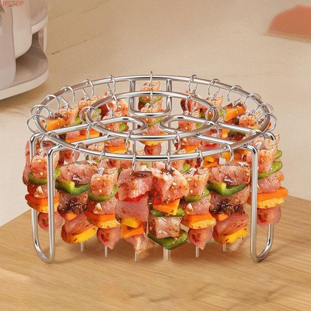 Suporte De Espeto UPSTOP , Rack De Grelha Vertical Removível 12/24/25/36 , Agulha De Cozimento De Aço Inoxidável Para De