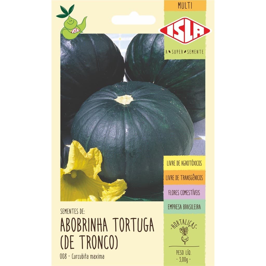 Sementes De Abobrinha Tortuga (de Tronco) - Isla Sementes