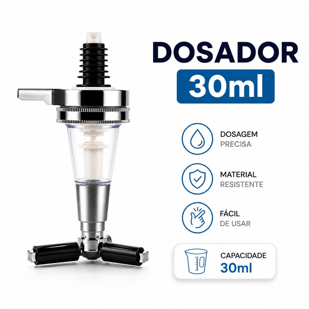 Dosador para Dispenser de Bebidas Bar Butler Bico Reposição 30 ML