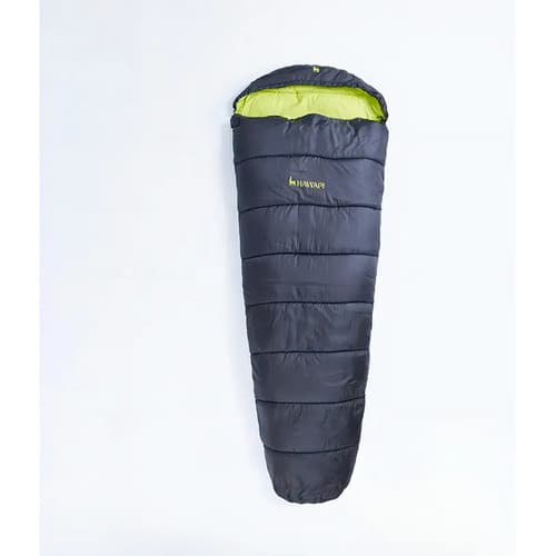 Saco de Dormir Qiwa Preto e Verde Limão - Hawapi