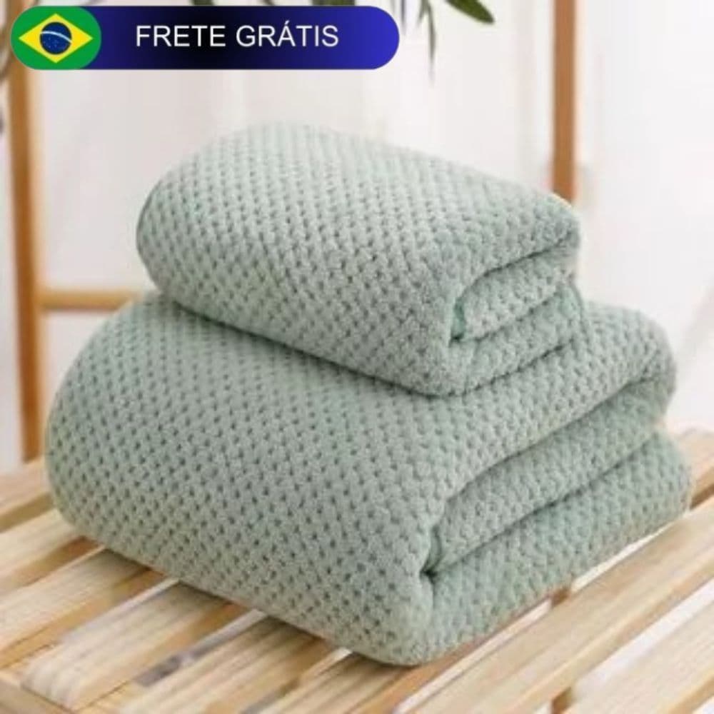 Toalha de Banho Banhão Microfibra Ultra Macia Secagem Rápida 70x140cm
