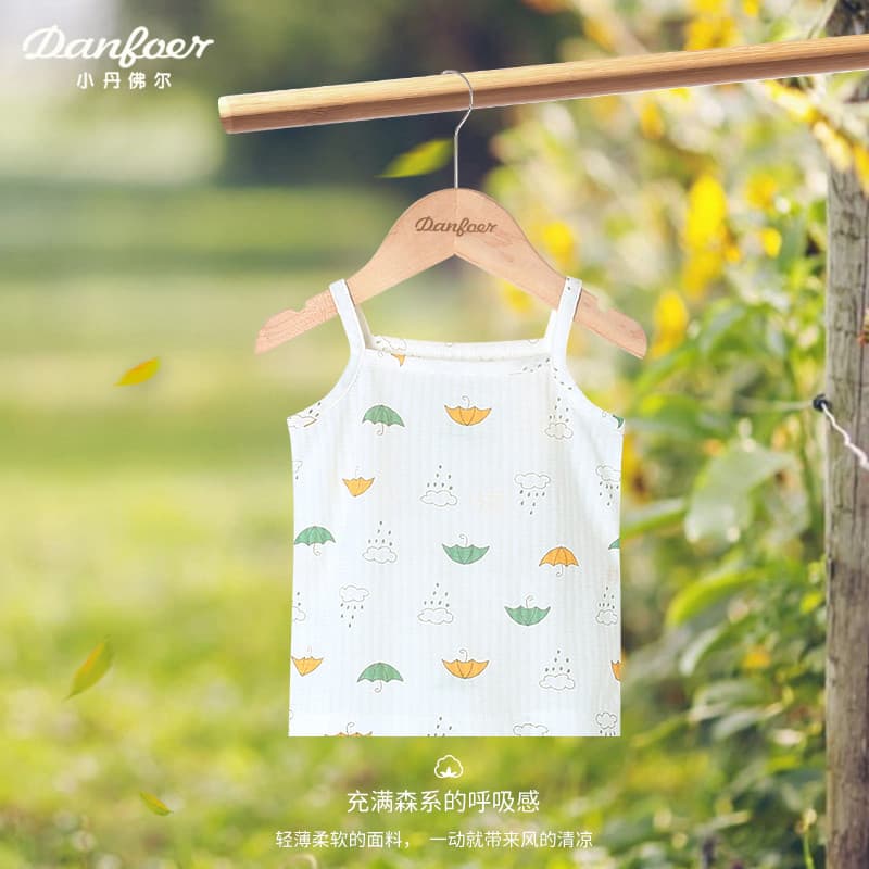 Little Denver Baby Camisole Verão Estilo Fino Masculino Feminino Bebê Sem Mangas Top Roupas Infantis Modal Respirável