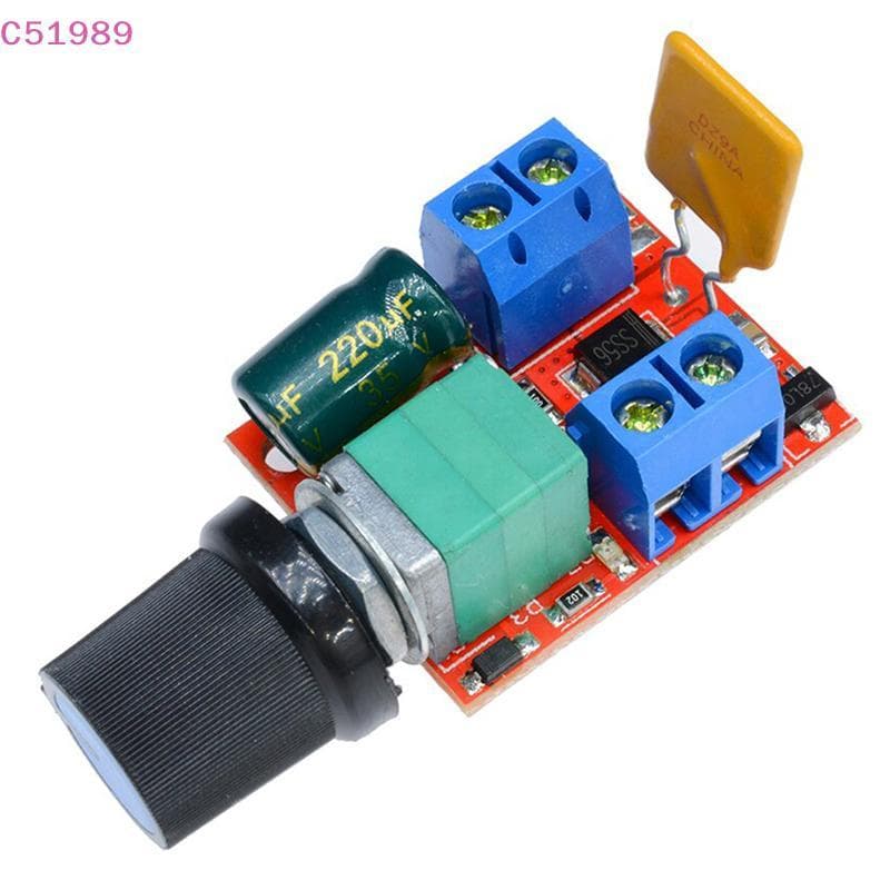 [kaan] Mini DC 3 6 12 24 35V 5A 90W PWM Módulo Controlador De Velocidade Do Motor Regulador Controle Ajustar Placa Inter