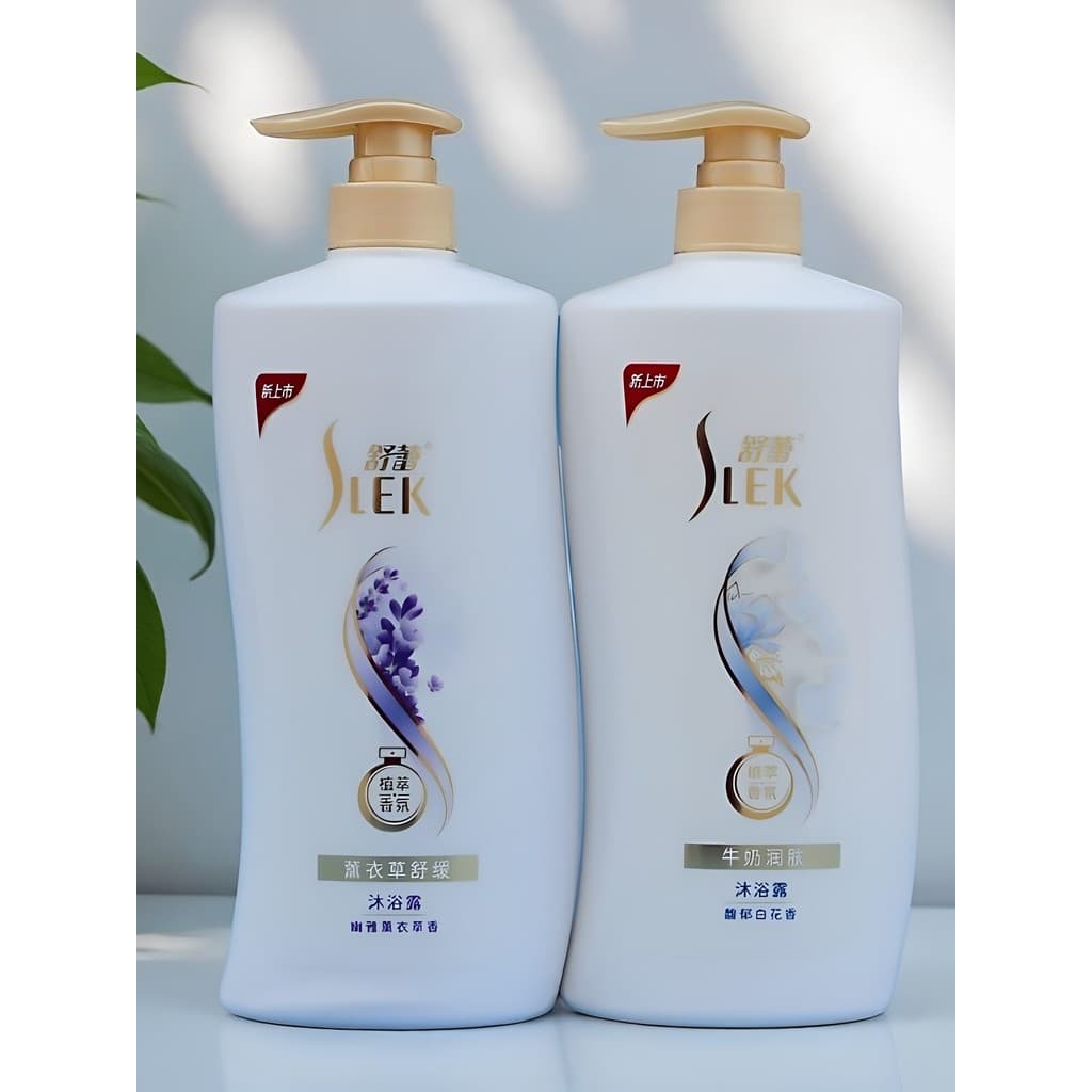 Gel de banho com fragrância floral calmante de grande capacidade Leite de lavanda Hidratante Fragrância floral branca Hi