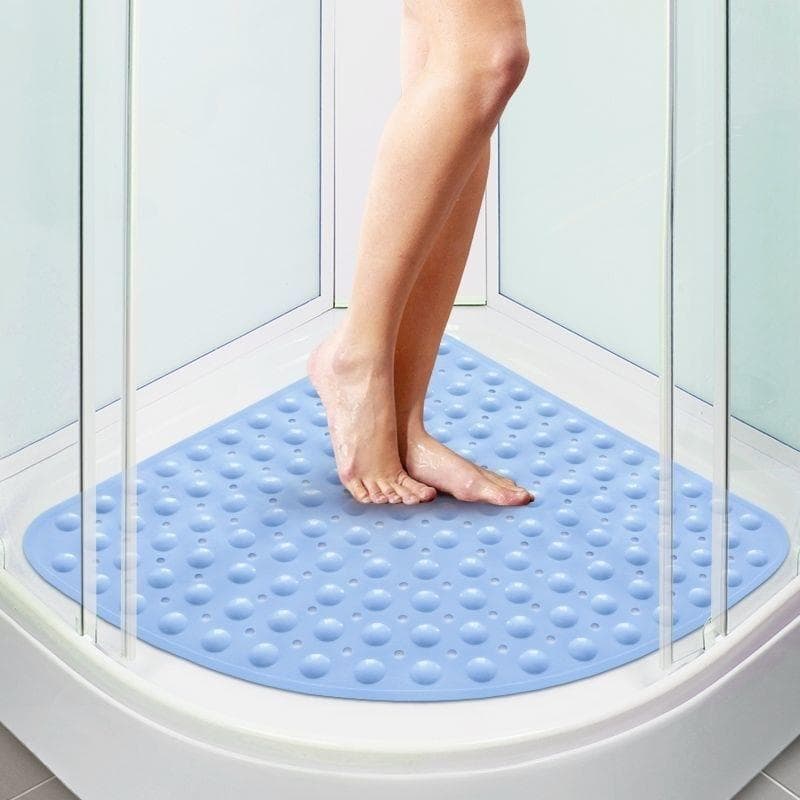 Grande em forma de ventilador banheiro antiderrapante esteira banho chuveiro resfriamento pé esteira Hotel toalete chuve