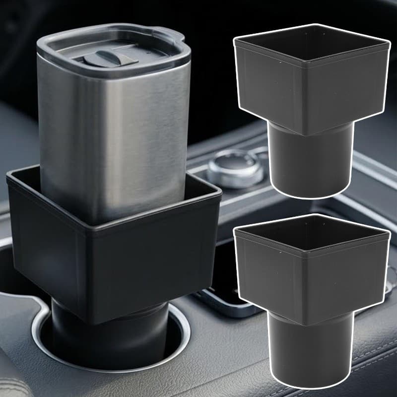 Suporte Para Copo De Água Carro 2-1 Unidade-Armazenamento No Console Central-Garrafa-Caixa De-Porta-Copos Com Design Qua