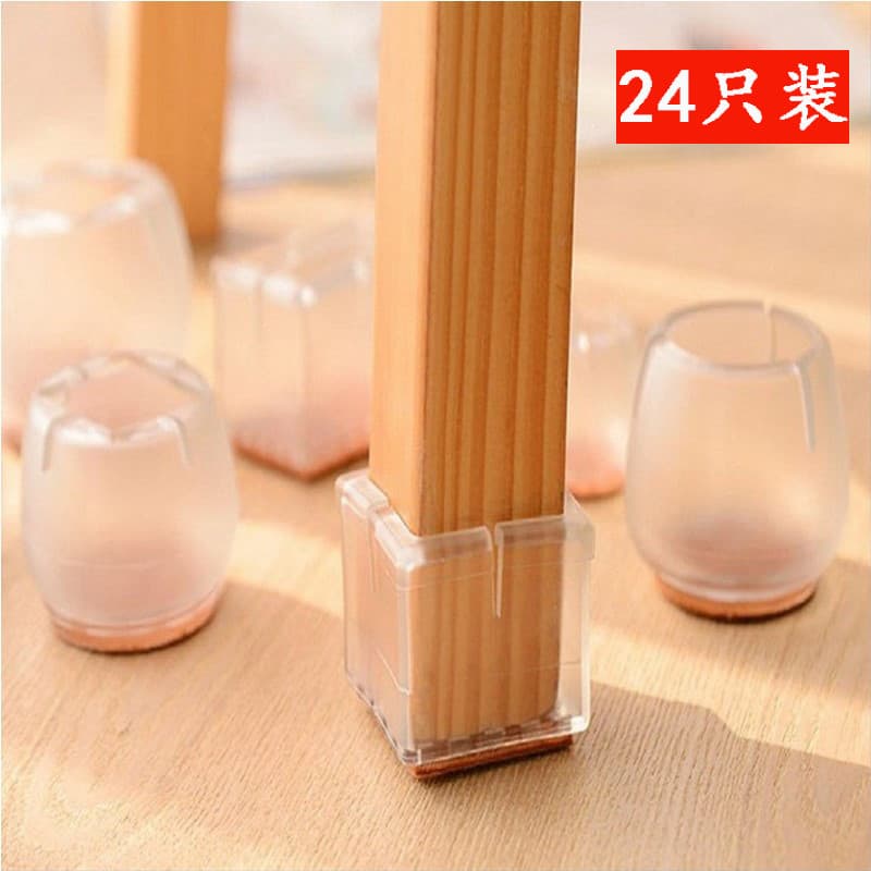 Capa para pernas de cadeira 24 pernas de mesa Pernas de mesa Almofadas resistentes ao desgaste Mudo resistente ao desgas