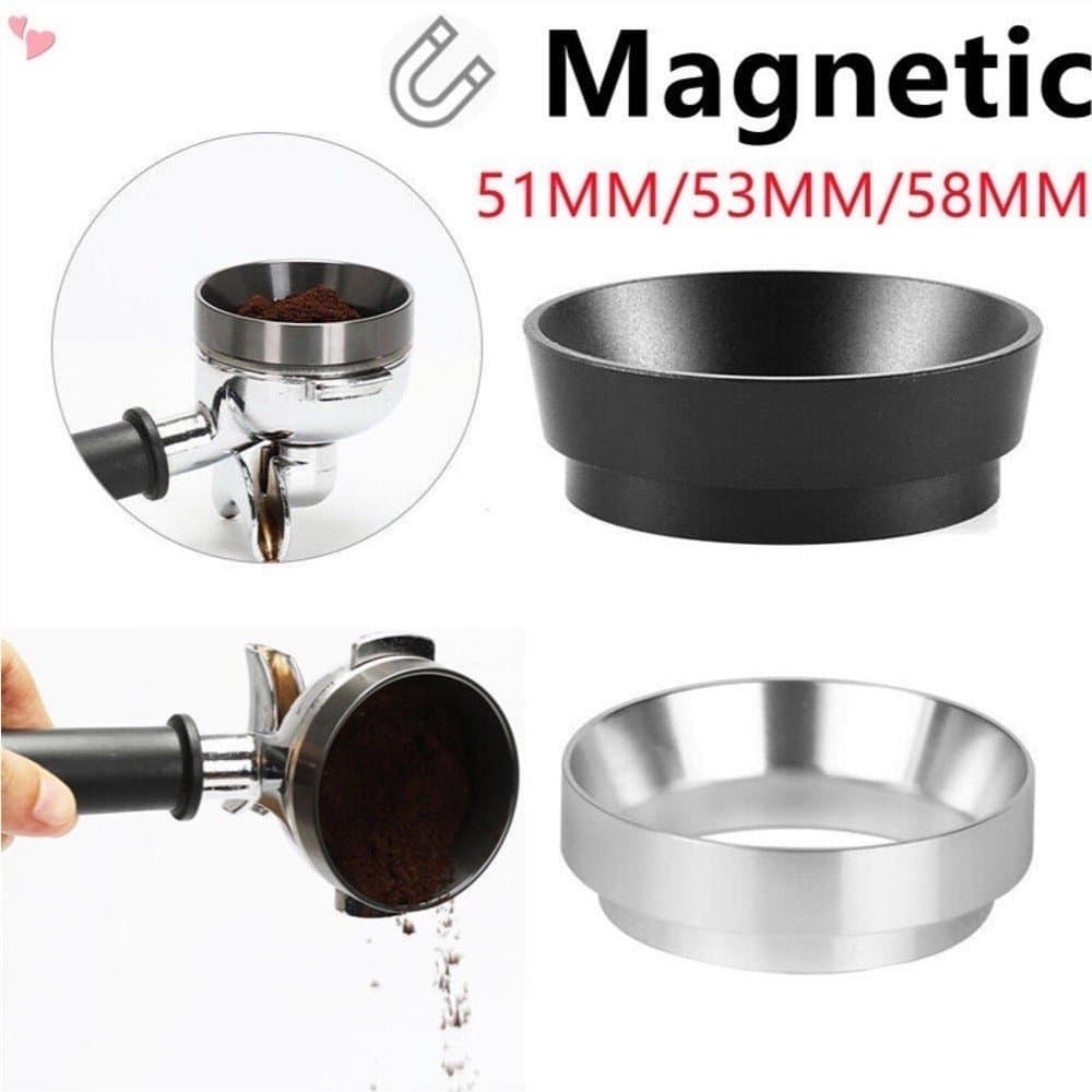 51mm/53mm/58mm expressam o funil da dosagem do café, acessórios do anel da liga de alumínio para máquinas com