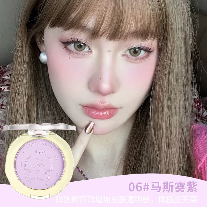 Xixixi boneca filhote atmosfera blush iluminando contorno diário blush em pó delicado modifica naturalmente o clareament