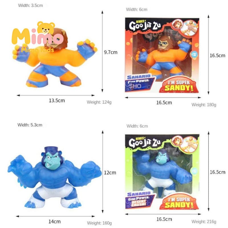 AARON1 Goo Jit Zu Games Squeeze , Animal Rubber Man Crocodilo Super Heroes Stretch Toy , Figures De Açanto Elástica