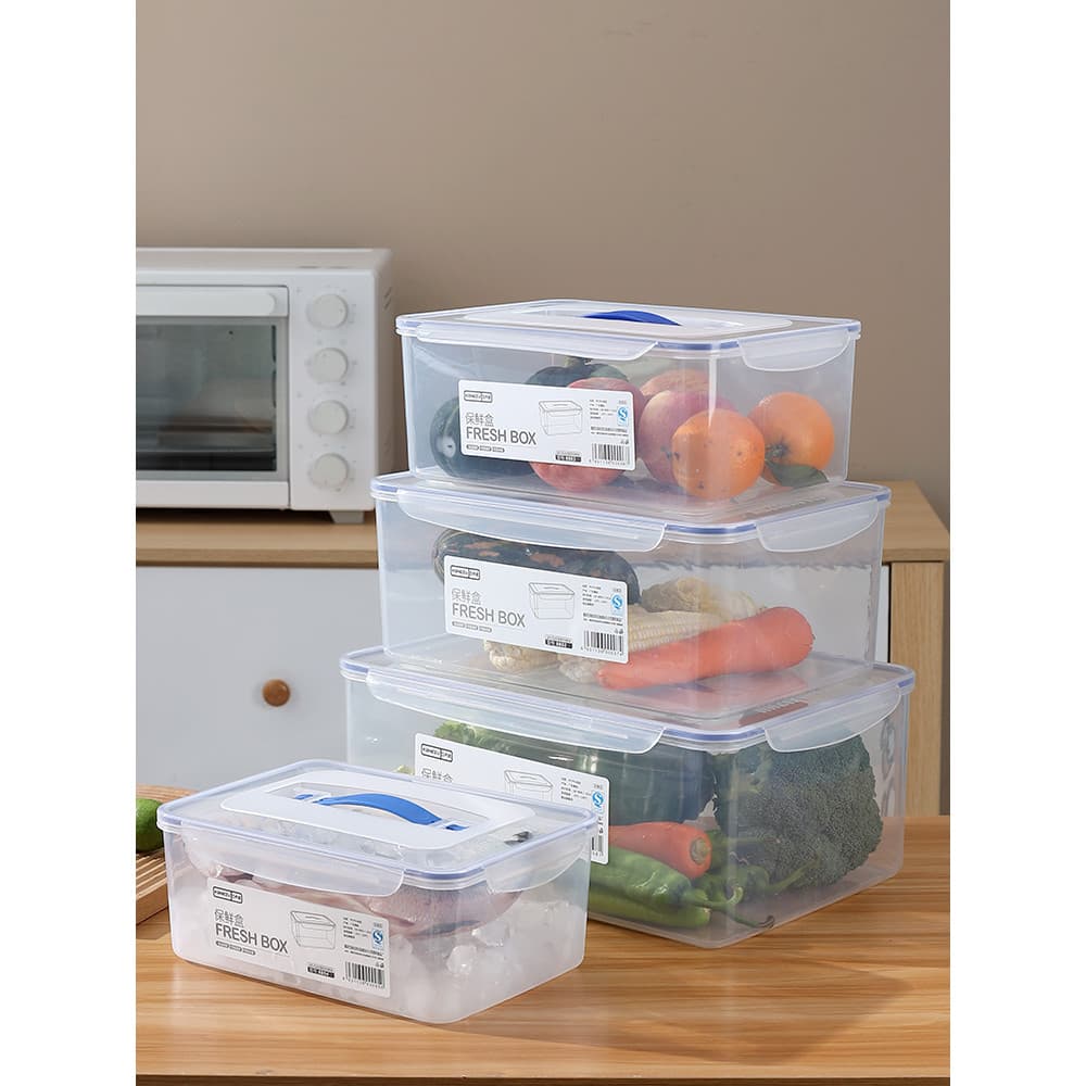 Caixa de preservação de alimentos grande capacidade selada retangular comercial Kimchi caixa geladeira dedicada Freezer