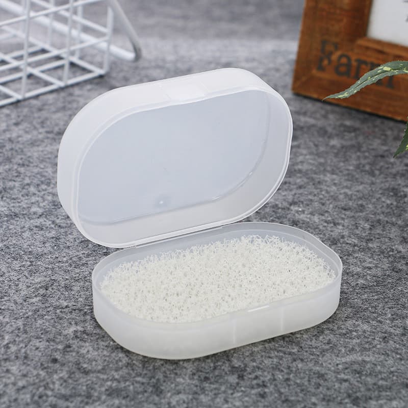 Caixa de sabonete portátil simples para viagem, selada, à prova d'água, criativa, com tampa, caixa de sabonete para viag