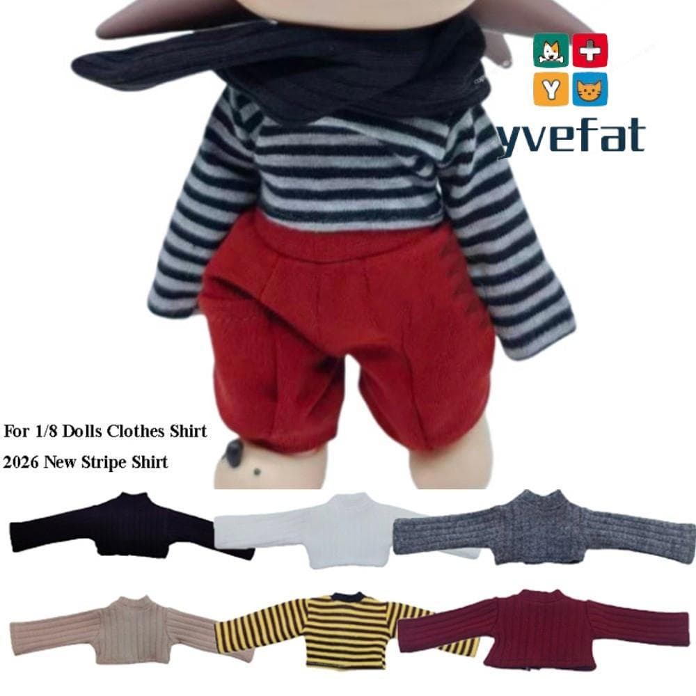 Roupas De Camisa Listrada YVEFAT , De Bonecas Multicoloridas De Reposição DIY , Fofa