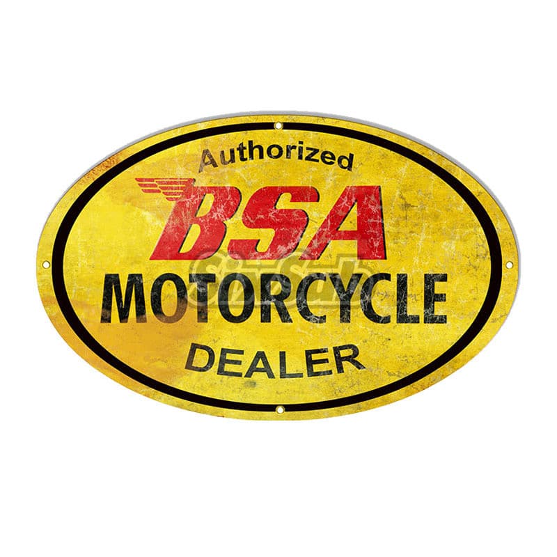 Adesivo De Carro Retrô Com Óleo De Motor Do Revendedor BSA # 028014