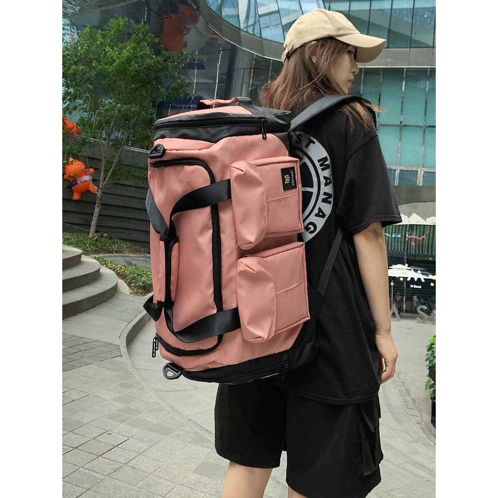 Bolsa de viagem 2025 novo estilo na moda feminina mochila de viagem mochila grande capacidade Oversized curta distância