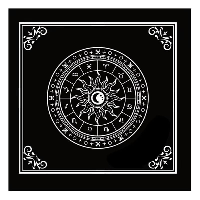 Lenço Toalha de Mesa Tarot - Bruxinha Iniciante