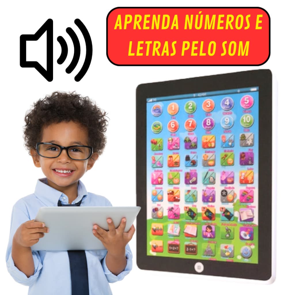 Tablet Interativo Infantil Bilíngue educativo Brinquedo De Crianças Educativo menino e menina