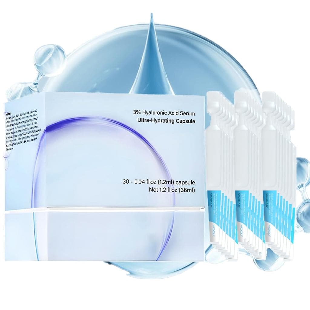 Sérum Facial com 3% de Ácido Hialurônico e Sérum de Ácido Hialurônico Puro 4D, Séruns Antienvelhecimento com Células-Tro