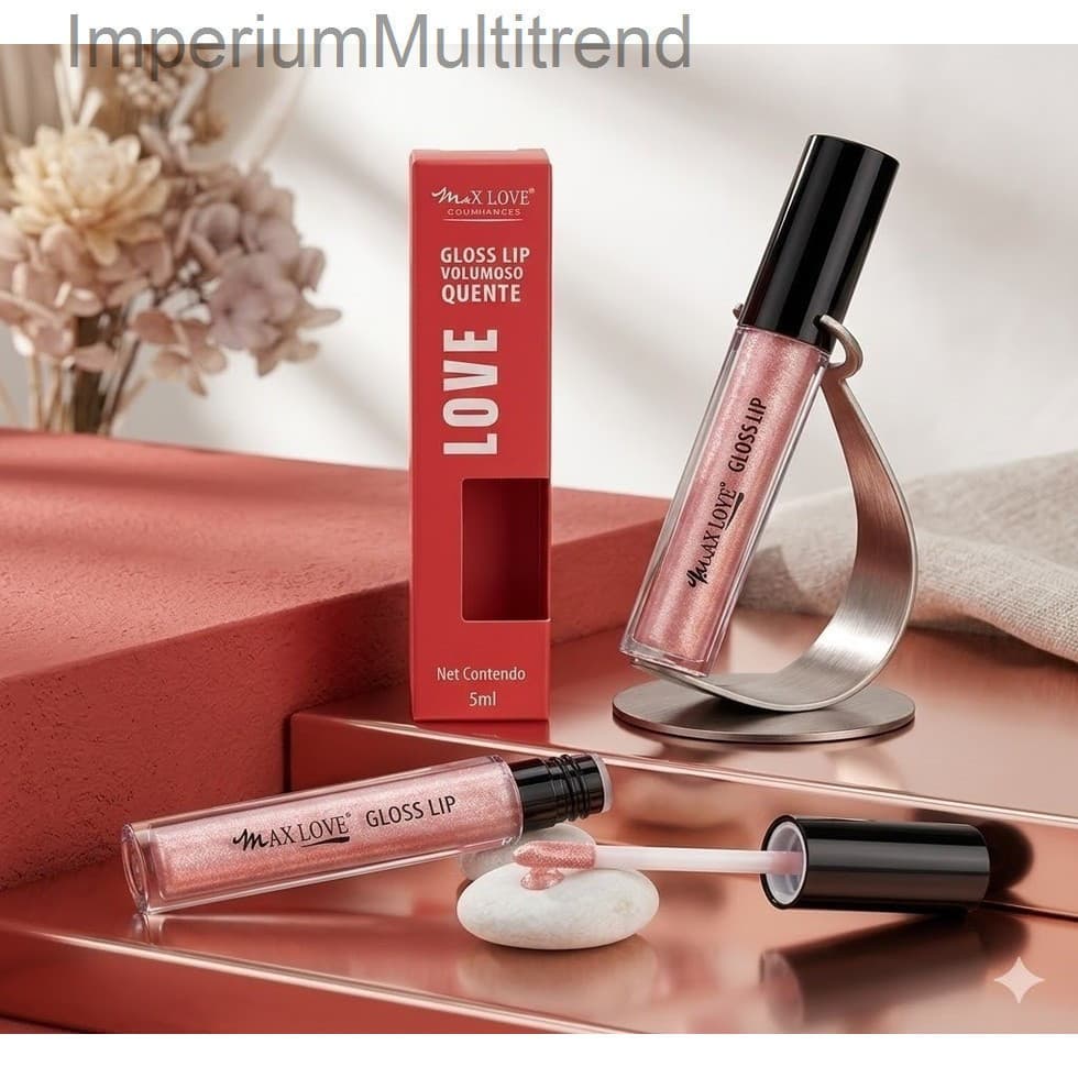 Gloss Labial Volumoso Max Love Quente 152 – Efeito Brilho e Volume Instantâneo 5mlJEXC