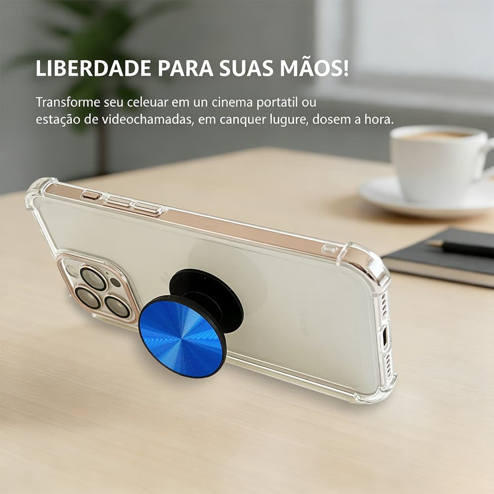 Suporte para telefone com Airbag padrão de CD, fivela de anel dobrável, resistente a choques, portátil