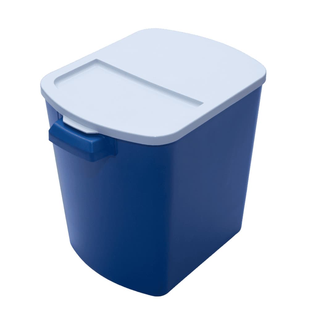 Porta Ração 15kg RB Pet Azul: Proteção Contra Umidade e Insetos no Alimento