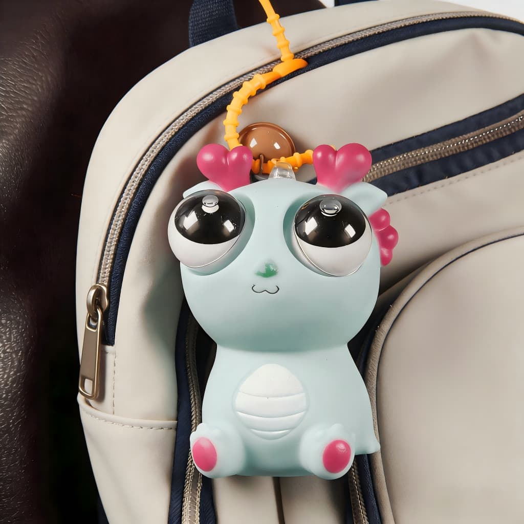 Dragão de Brinquedo com Olhos Saltados – Super Divertido e Engraçado