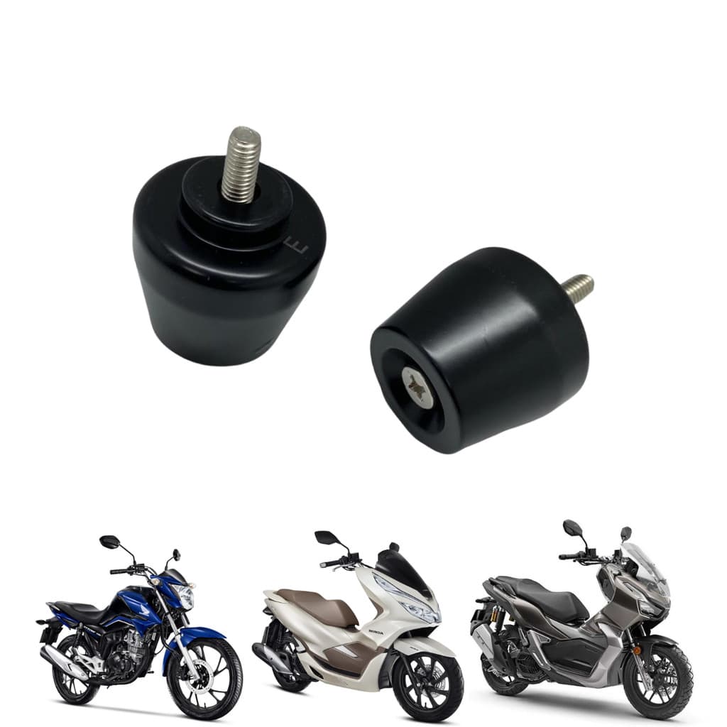 Par Pesinho Guidão Preto PCX Cb300 Xre300 Cbx250 Twister Cbx200 Strada Universal