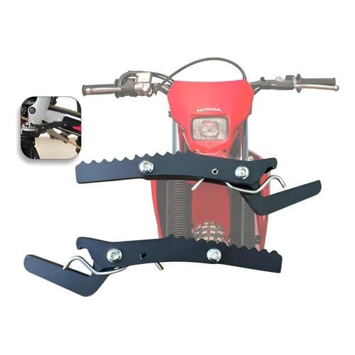 Pedaleira Suporte Carona Crf 300f Garupa Motos Universal Crf Preto Honda