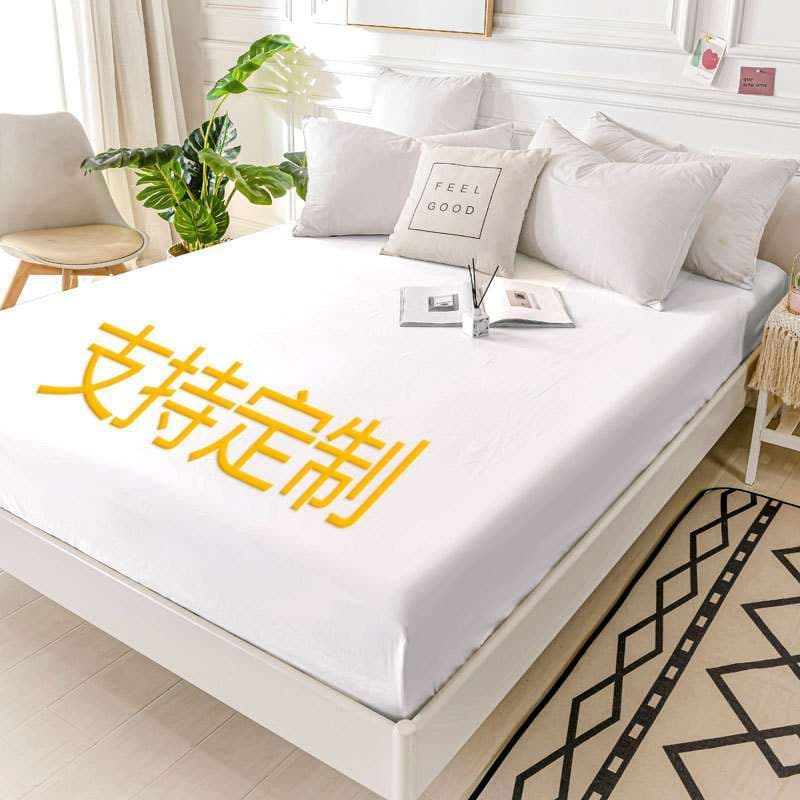 Pano de cama de hotel cinco estrelas grama branco puro cetim algodão lençol engrossado colcha puro algodão lençol
