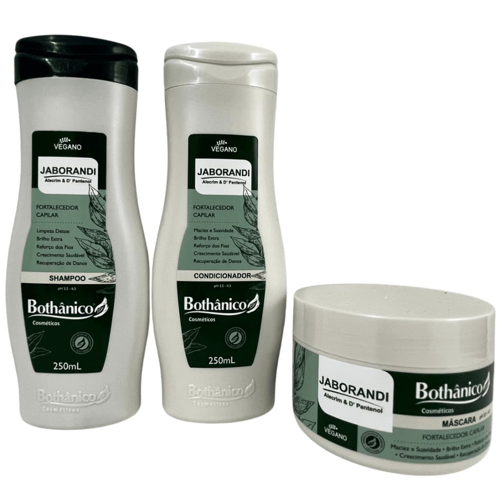 Kit Bothanico 3Und Shampoo Cond Mascara Jaborandi Alecim