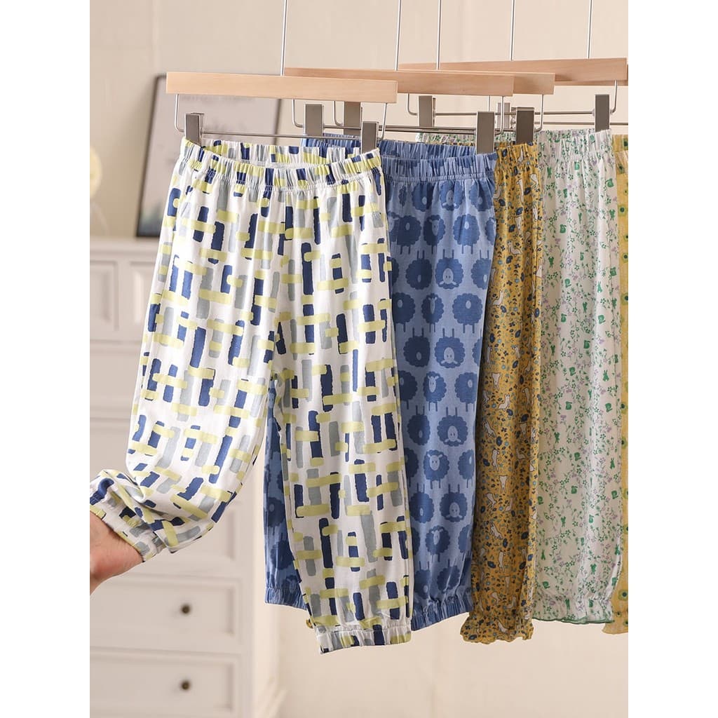 Crianças calças Anti-mosquito verão estilo fino médio grande crianças calças esportivas casuais meninos meninas bebê Blo