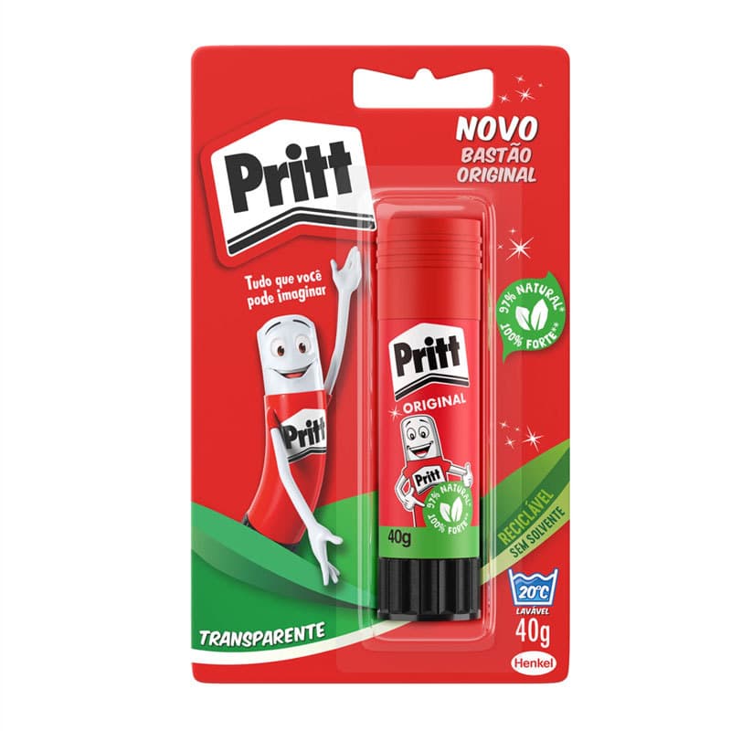 Cola bastão Pritt 40g Blister Henkel