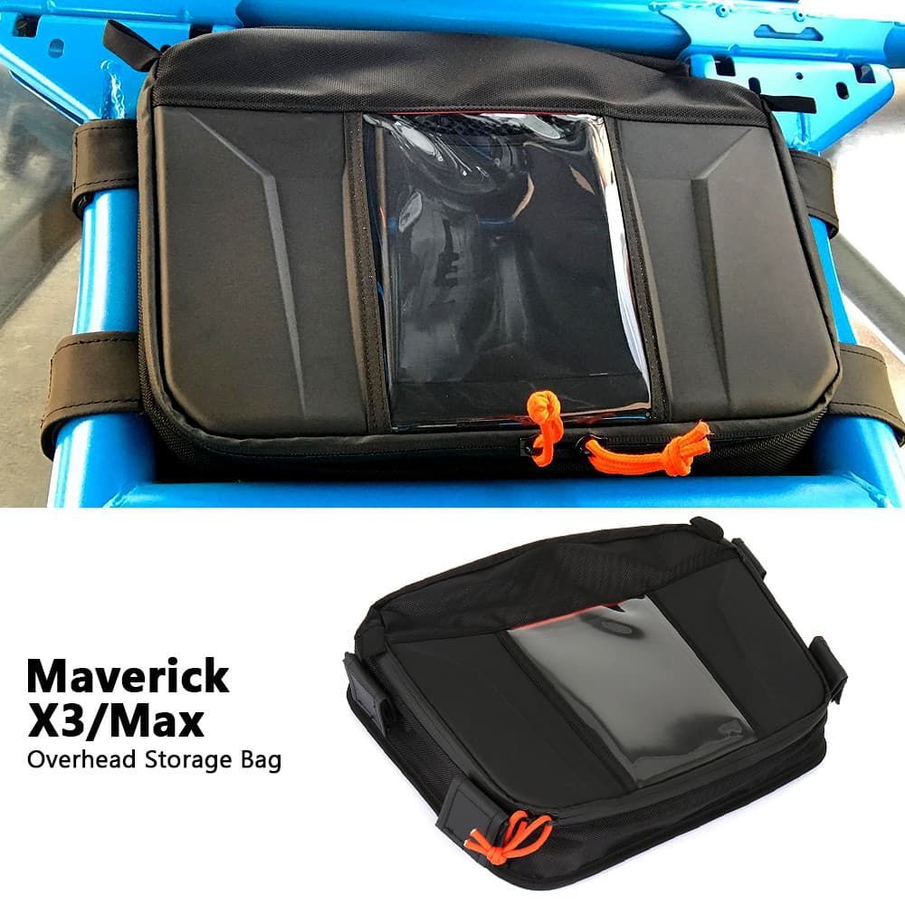 Para Can-Am MAVERICK X3 MAX Novo Saco De Armazenamento Aéreo Centro Telhado Superior Mapa Ferramenta Organizador UTV Pre