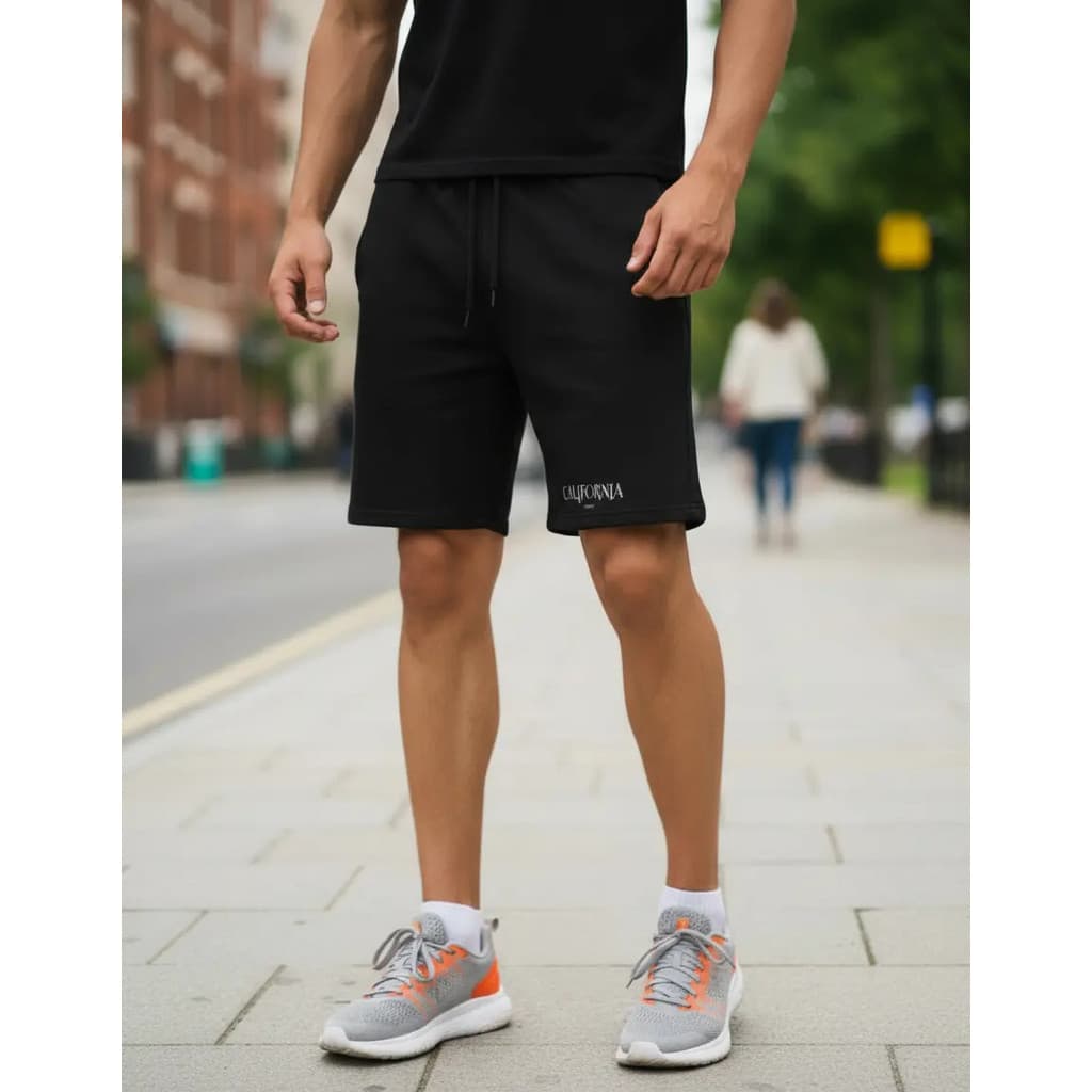 Bermuda Masculina Short Moletom Casual Treino California Fit