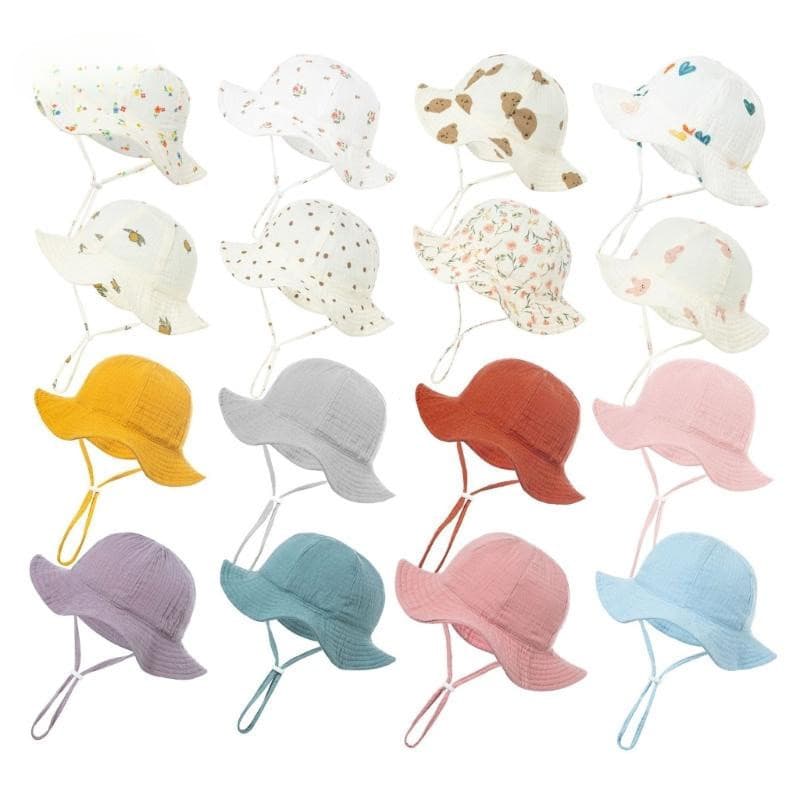 Chapéu de pescador adequado para crianças, para viagens de verão e acampamentos para meninas.