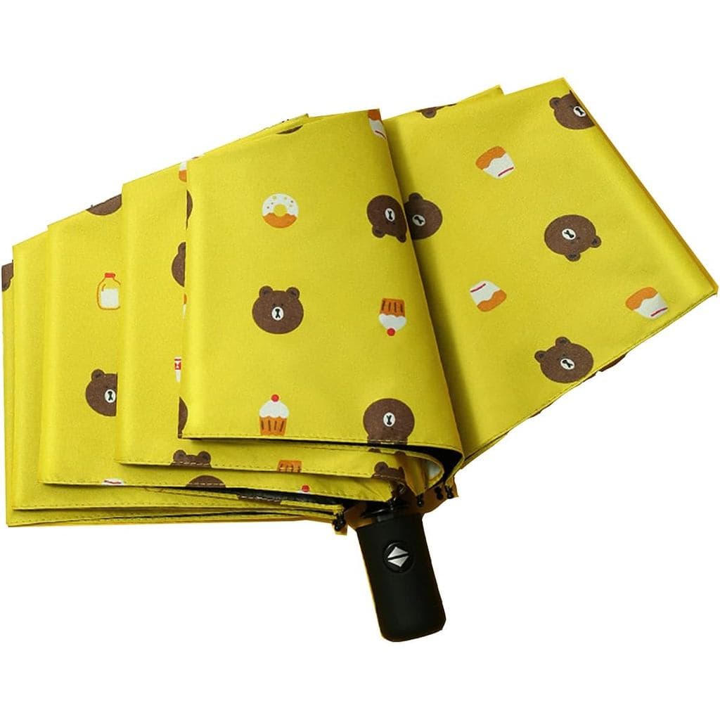 Guarda-chuva Urso, à prova de vento, resistente a fortes raios UV, dobrável, com função de abertura e fechamento automát
