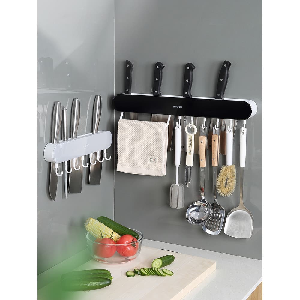 Montado na parede faca rack pauzinhos gaiola integrado rack de cozinha doméstico perfuração-livre faca titular rack de a