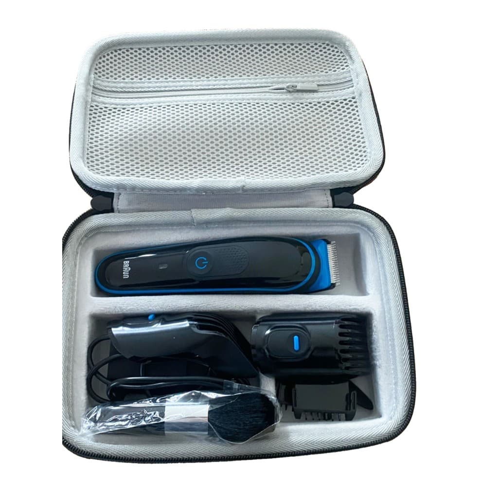 Adequado para philips Mijia máquina de cortar cabelo elétrica tesoura casca dura portátil saco armazenamento caixa à pro