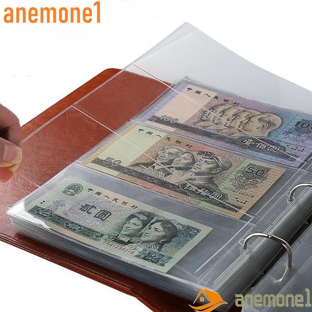 ANEMONE1 Álbum De Dinheiro De Papel Removível Acessórios Colecionadores Armazenamento Coleta De Notas De Moeda