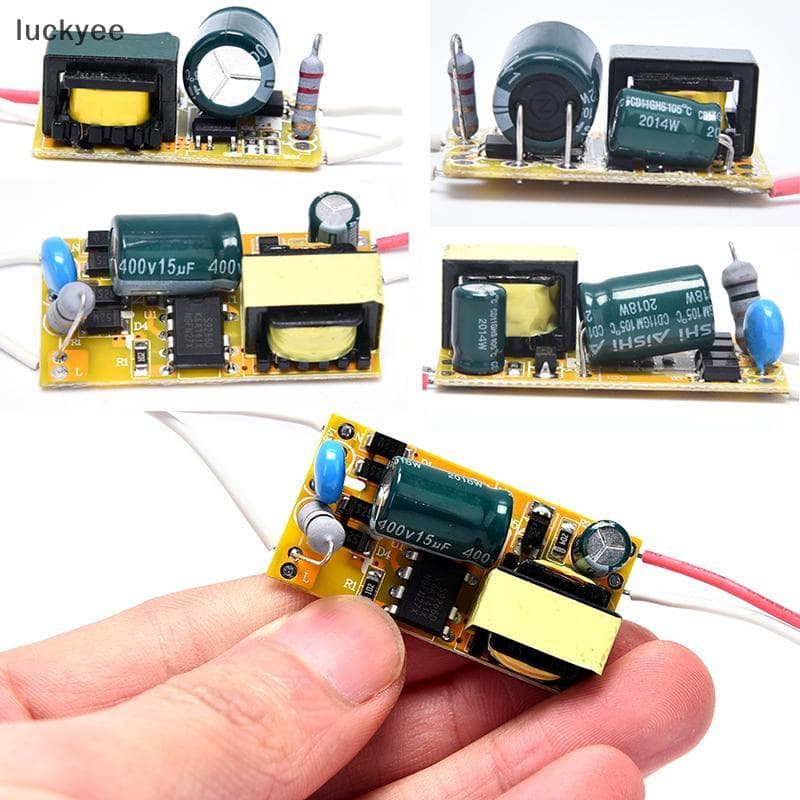 luckyeo 3W 5W 8W 18W 36W LED Light Driver Supply Transformador Placa De Módulo Radiante TQ