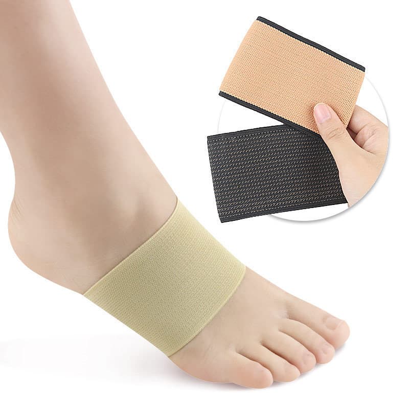 Bandagem de cobre esportes protetor de pé das mulheres dos homens fibra de cobre pé arco bandagem basquete entorse bainh