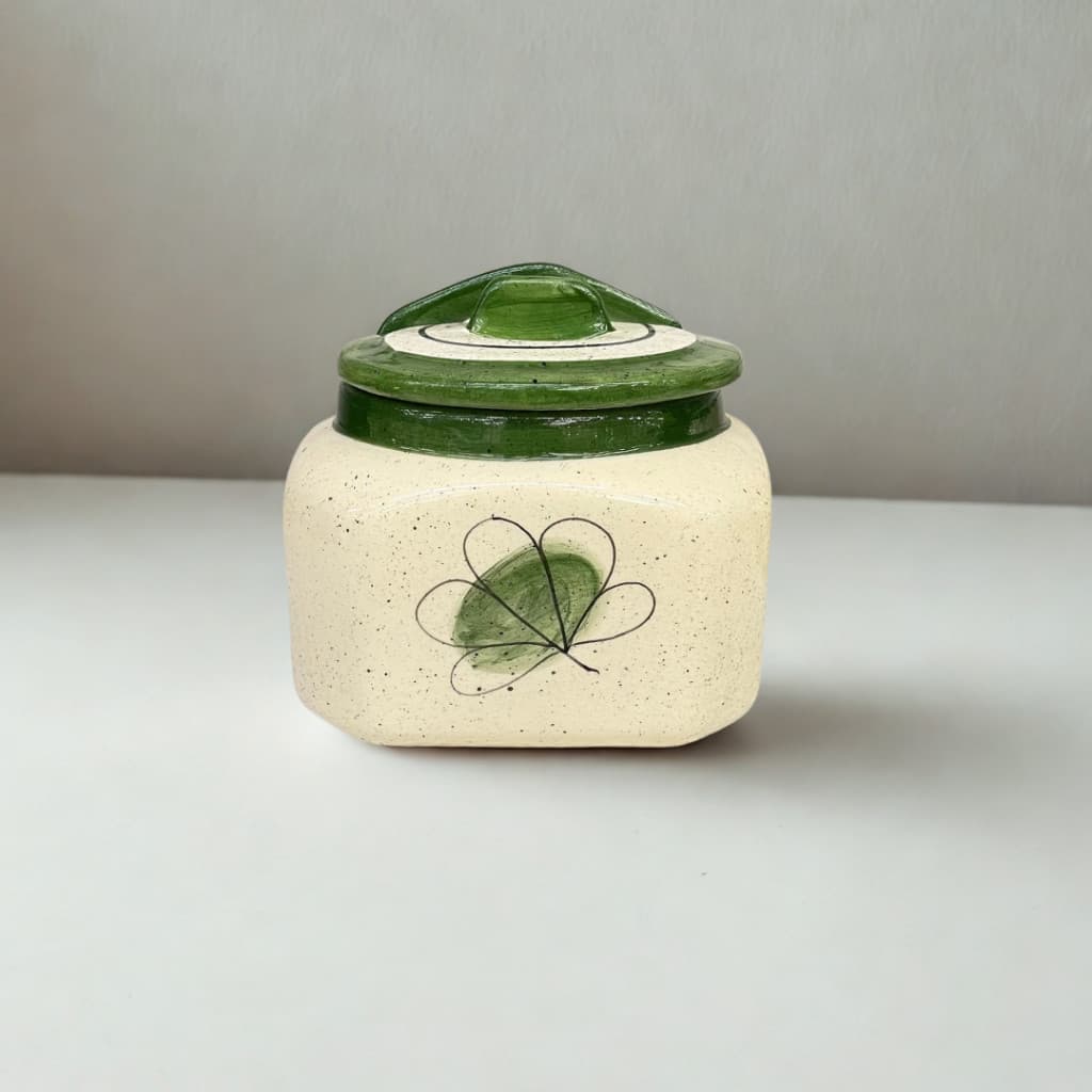 Saleiro Sal Temperos Grande Diversas Cores Pintado a Mão Decorado Feito em Ceramica Capacidade 1kg