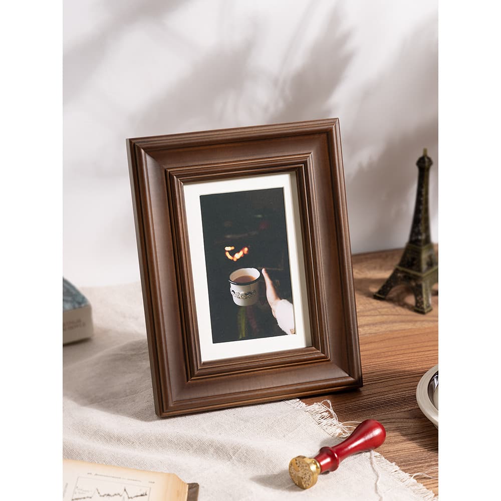 Moldura de foto estilo americano retrô, mesa de balanço, moldura vazia, 20cm, 23cm, 27cm, A4, A3, lavagem de fotos, inst