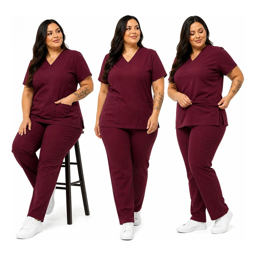 Pijama Cirúrgico Feminino Scrub Hosp Gabardine Plus Size